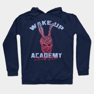 WAKE UP college merch Donnie Darko movie mashup Hoodie